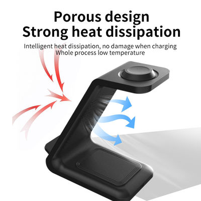 High Efficiency Qi Wireless Charging Stand White 3 In 1 Magnetic Wireless Charger