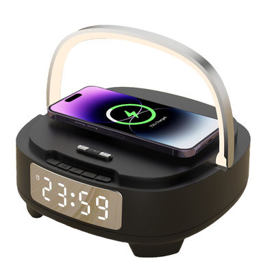 ABS Bluetooth Speaker Qi Charger 4.2  Version With Alarm Clock