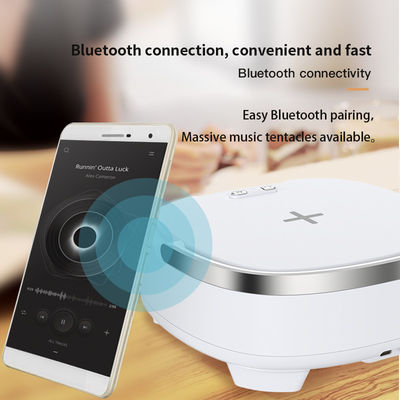 Altavoz ABS Bluetooth Qi Cargador Versión 4.2 Con Reloj de Alarma