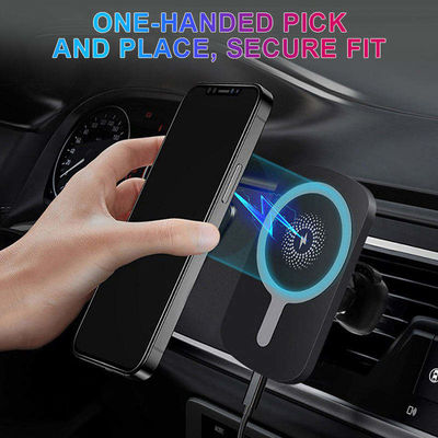 Android Magnetic Qi Wireless Car Charger 15 Watt ROHS Certified