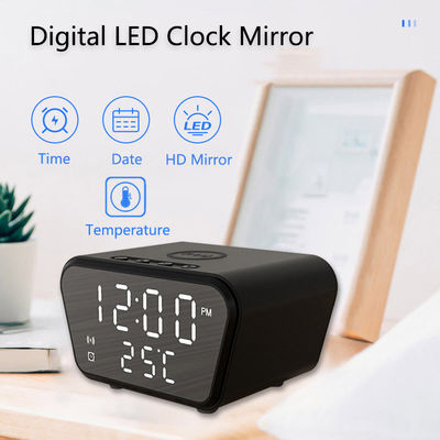 Apple Charging ABS Fast Qi Wireless Charger Station 120mm Length with Alarm Clock