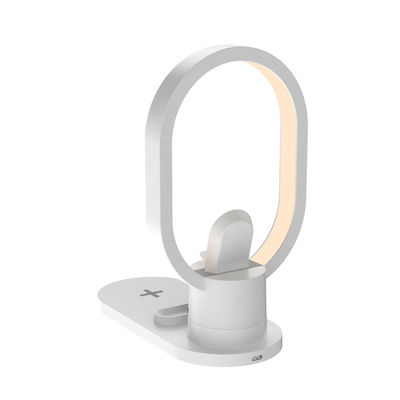 Multifunctional Fast Qi LED Lamp , 3 In 1 Night Lamp Wireless Charger