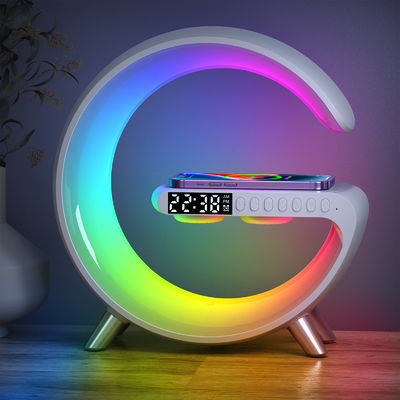 ROHS Certified 4 In 1 Bluetooth Speaker Qi Charger 15W  With Table Light