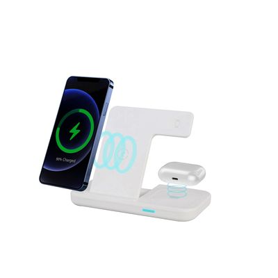 Smart Fast Charge Docking Station, 3in1 snelle draadloze oplader voor Airpods 15w