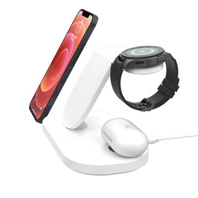 Akku-Leistung Qi Wireless Charger Station Stand 9V