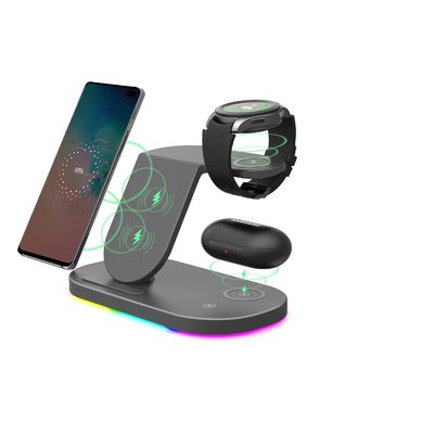 Akku-Leistung Qi Wireless Charger Station Stand 9V