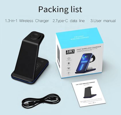 Android 3 In 1 Wireless Charger 9V Low Tension Samsung Smart Wireless Charger