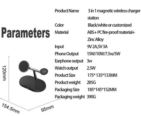 Custom Logo Qi Wireless Charger Station