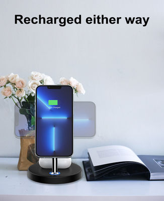FCC Certified Magnetic Portable Charger , 4 In 1 Wireless Charging Station 15w