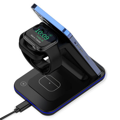 Logotipo personalizado 15w Wireless Charging Stand, Dock de Carregamento Qi Magnético