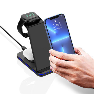 Customized Logo 15w Wireless Charging Stand , Magnetic Qi Charging Dock