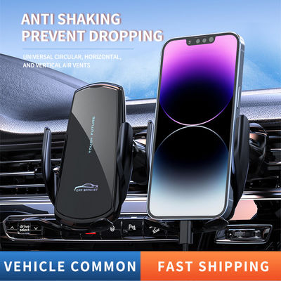 White Portable ABS 15w Qi Wireless Car Charger 9V For Mobile Phone