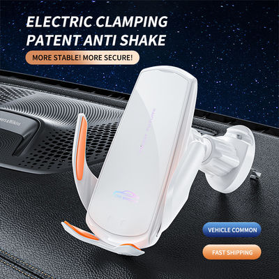 White Portable ABS 15w Qi Wireless Car Charger 9V For Mobile Phone