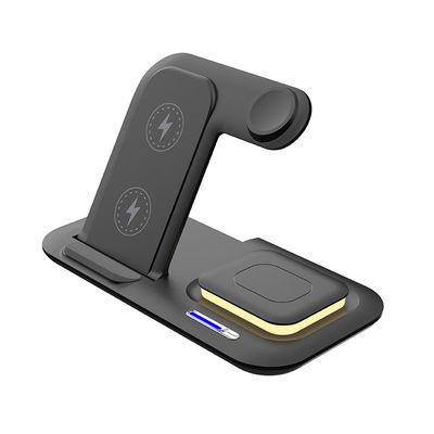 ABS Magnetic Qi Fast Charge Wireless Charging Stand Dock  9V For Apple