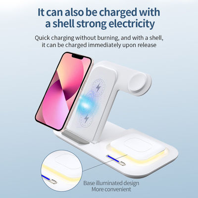 LED ABS Magnetic  5 In 1 Wireless Charger Night Light Function Apple Use