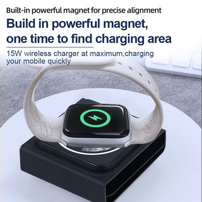 ROHS Certified 3 In 1 Magnetic Qi Wireless Charging Pad 9V Fast