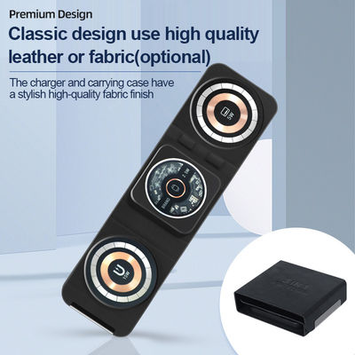 ROHS Certified 3 In 1 Magnetic Qi Wireless Charging Pad 9V Fast