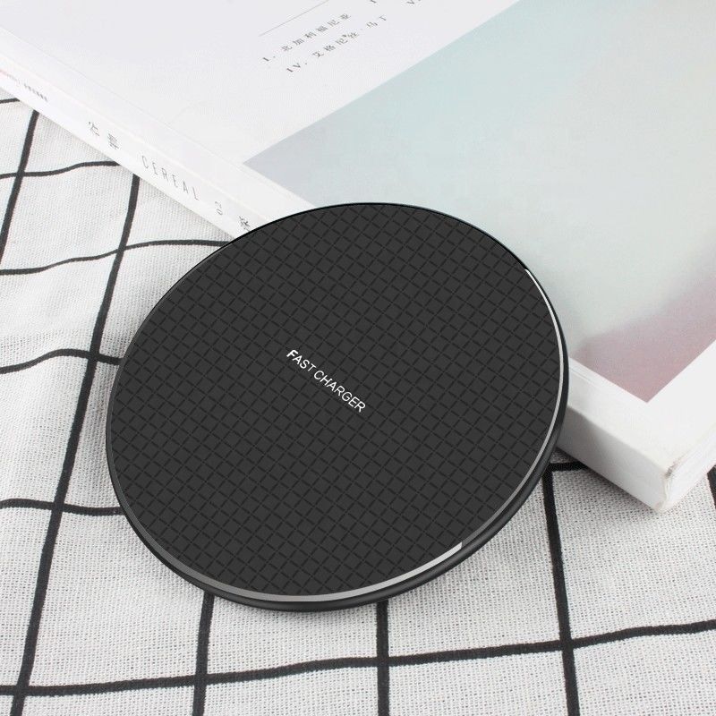 Aluminum Alloy Samsung Fast Qi Wireless Charger Pad 10w Mobile