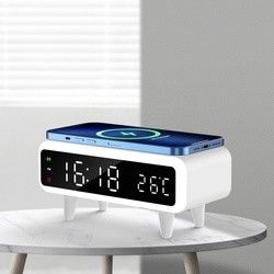 Compatible Qi Wireless Charger Clock 5mm Charging Distance For Phone